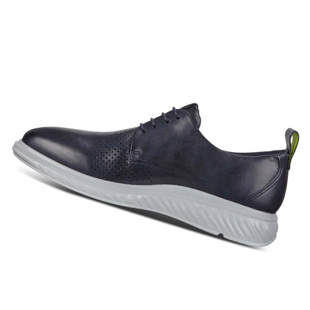 Férfi Ecco St.1 Hibrid Lite Plain-toe Derby Ruha Cipő Kék | HU 529RVD